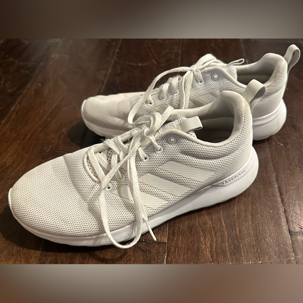 Adidas Women's White Sneakers (size 8)